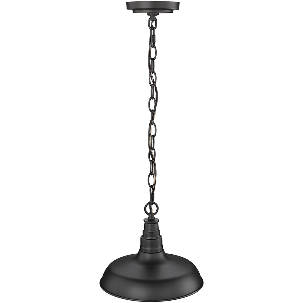 Milltown 1 Light 10.68 inch Powder Coated Black Outdoor Hanging Lantern